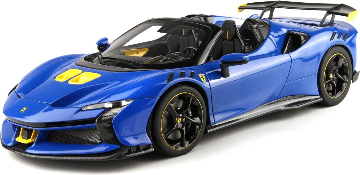 ミニカー　1/43 Ferrari SF90 XX Spider Dino(ライトブルー×イエロー) [BBRC286A] Ferrari SF90 XX Spider Dino light blue and yellow with