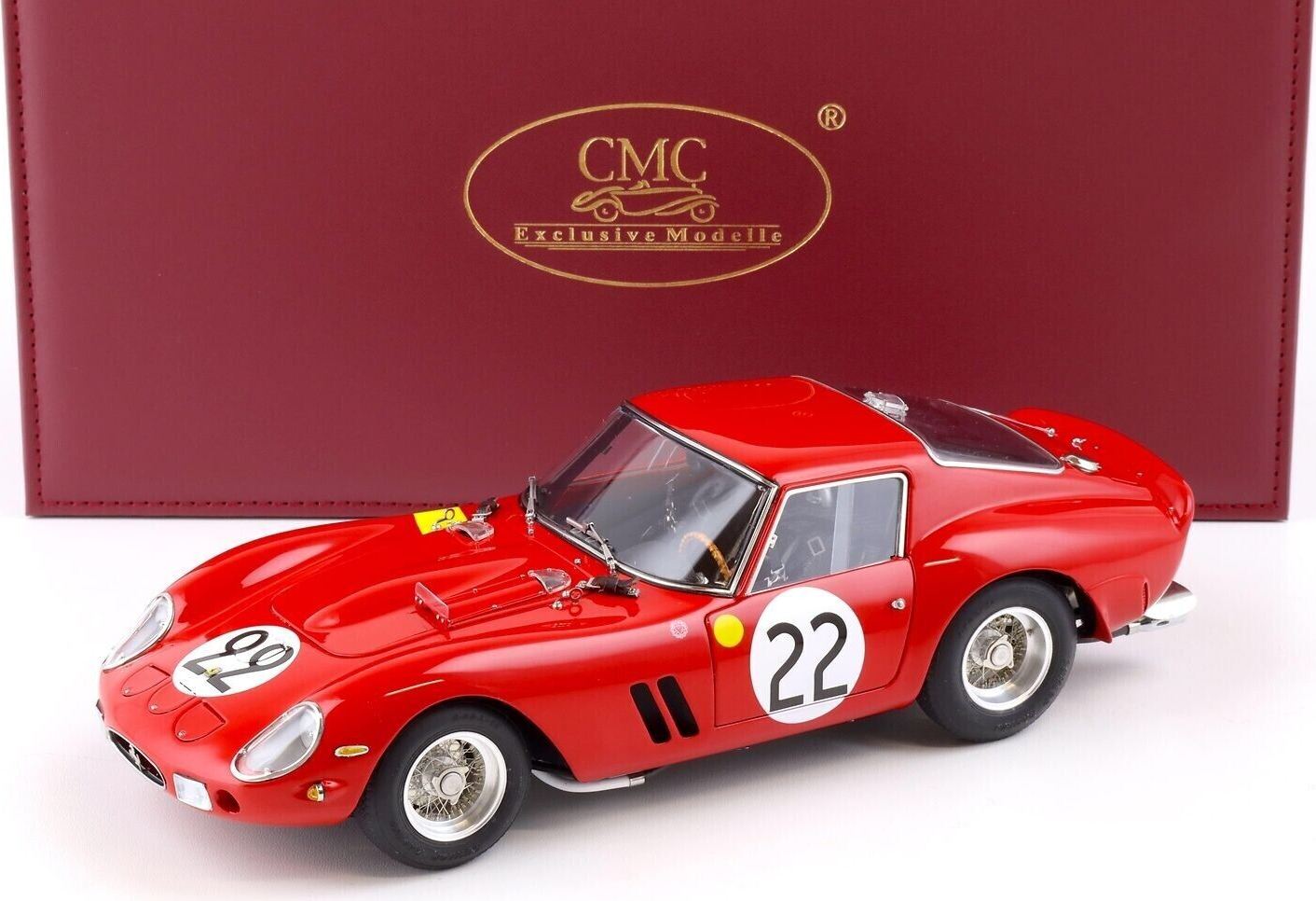 1962 Ferrari 250 GTO #22 Beurlys/Elde Le Mans in 1:18 scale by CMC