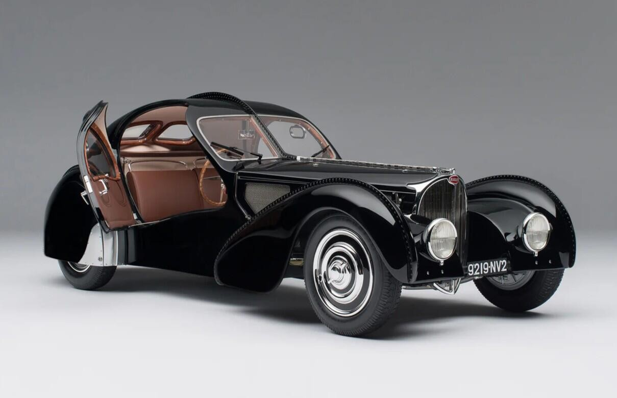 1937 Bugatti Type 57 SC Atlantic Black in 1:12 scale by Norev