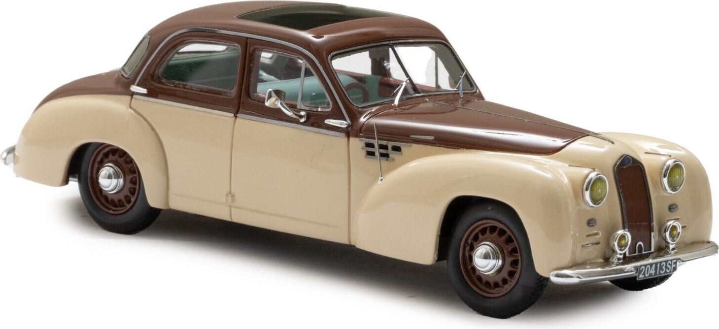 ESVAL MODELS Delage D6-3L 1948-1954 – Limousine Autobineau Beige 1/43 Résine