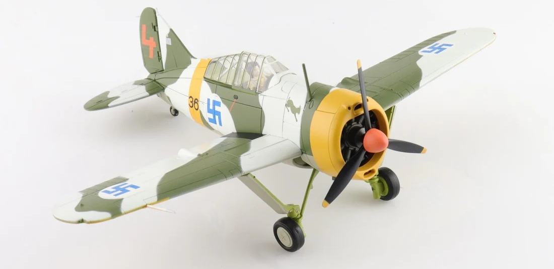 Brewster Model 239 Buffalo Fighter Airplane March 1942 in 1:48