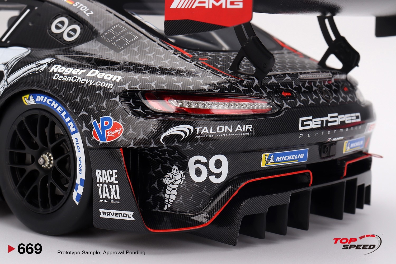 Mercedes-AMG GT3 EVO #69 GetSpeed 2025 IMSA Daytona 24 Hrs in 1:18