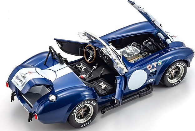 Shelby Cobra 427S/C Blue/White in 1:18 scale by Kyosho Diecast Models