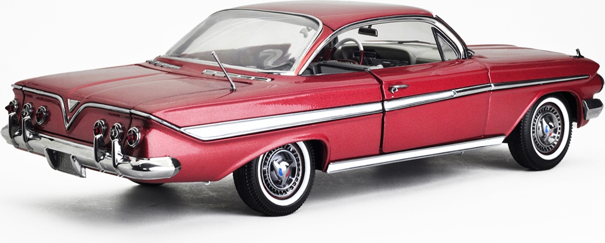 1961 CHEVROLET IMPALA SPORT COUPE Honduras Maroon in 1:18 scale by