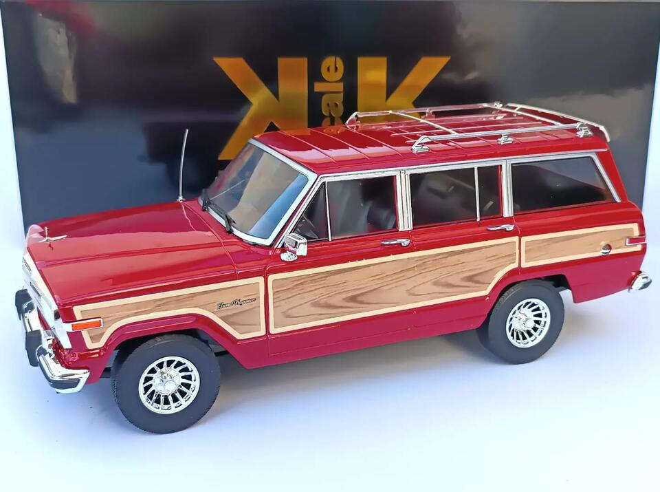 1989 Jeep Grand Wagoneer in Red 1:18 scale by KK Diecast