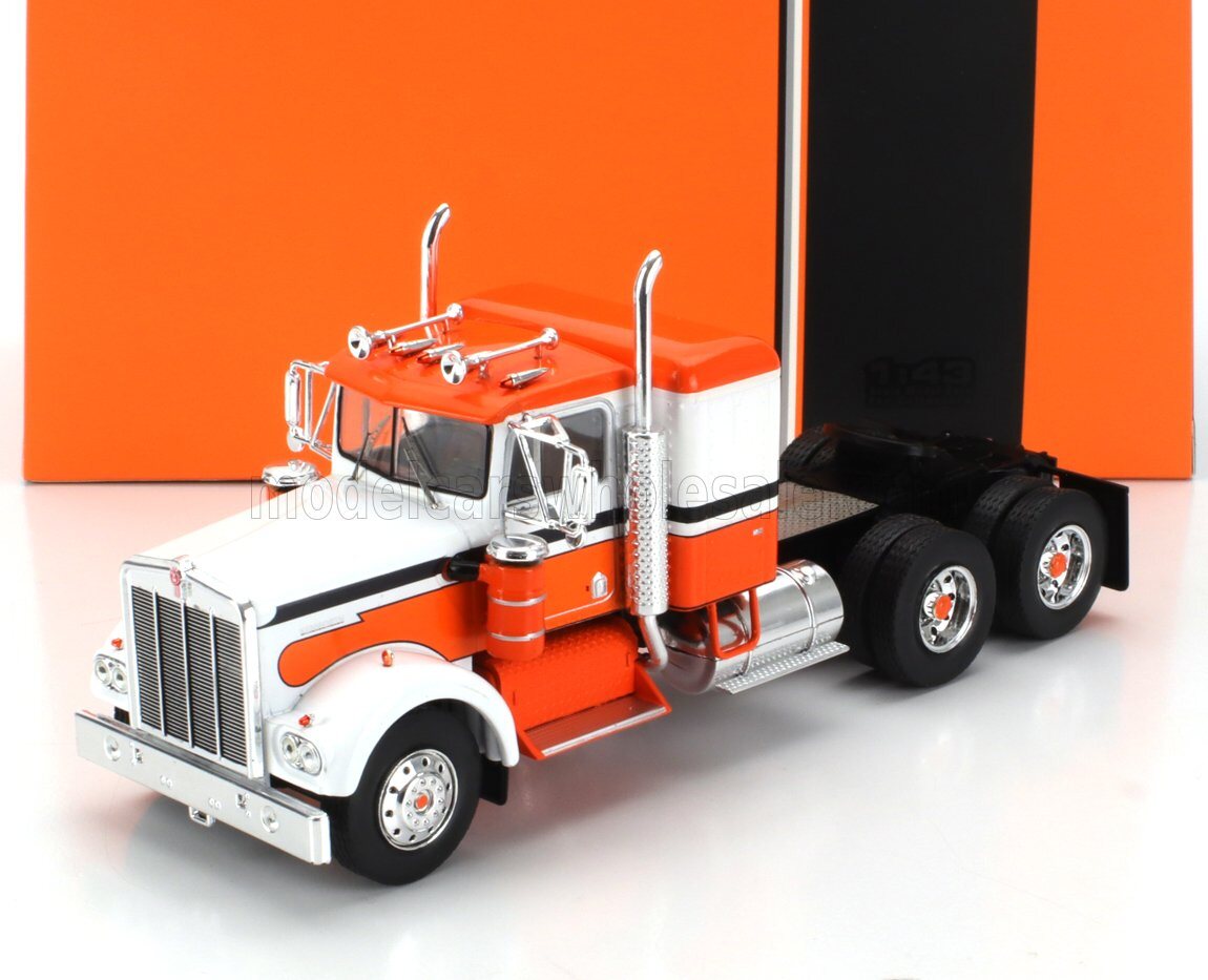Miniature Camion Kenworth W925 1970 – IXO échelle 1/43 – Orange – Réf TR203.22