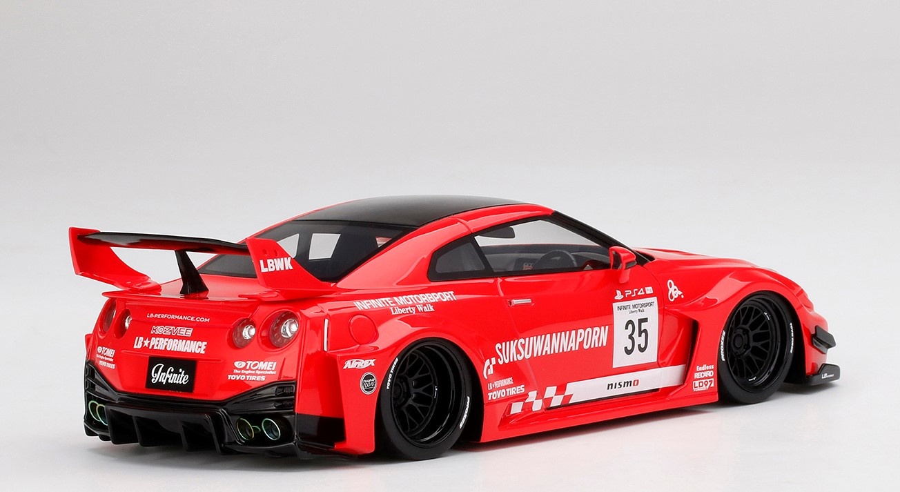 LB　35GT.R LB-Silhouette WORKS GT NISSAN 35GT-RR in 1:18 scale by