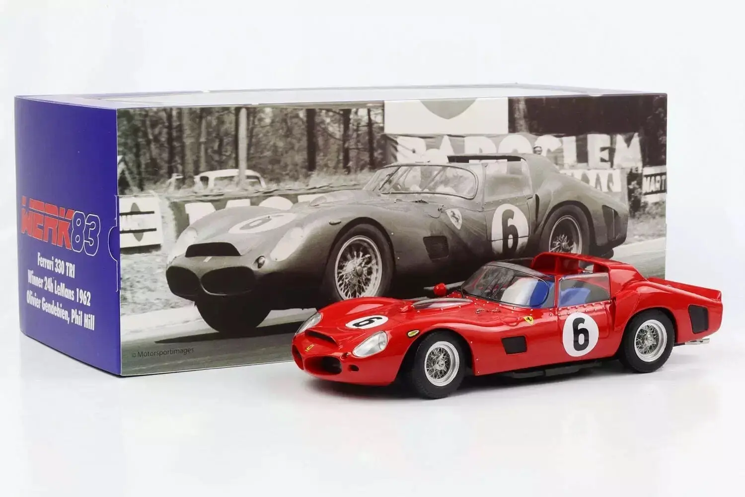 Ferrari 330 TRI/LM Spider 4.0L V12 #6 Winner 1962 24h Le Mans in 1