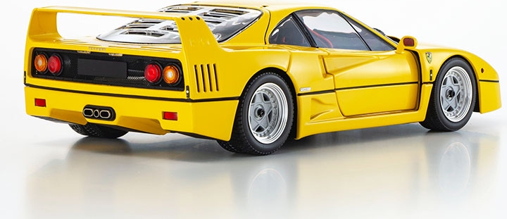Ferrari F40 Yellow in 1:18 scale by Kyosho Diecast Models