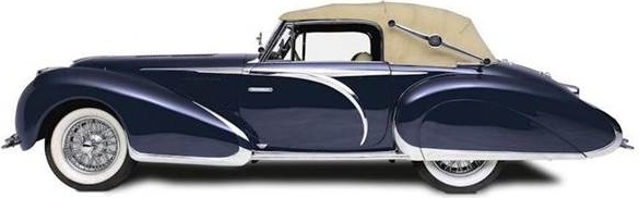 CHROMES 060 - Delahaye 135 Cabriolet Figoni & falaschi 1948
