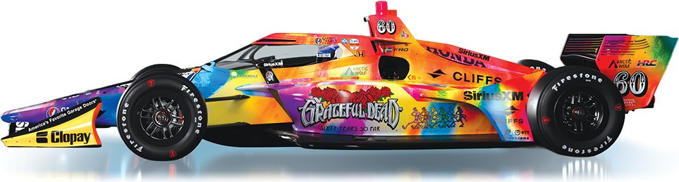 2025 NTT INDYCAR Series The Grateful Dead Livery #60 Felix