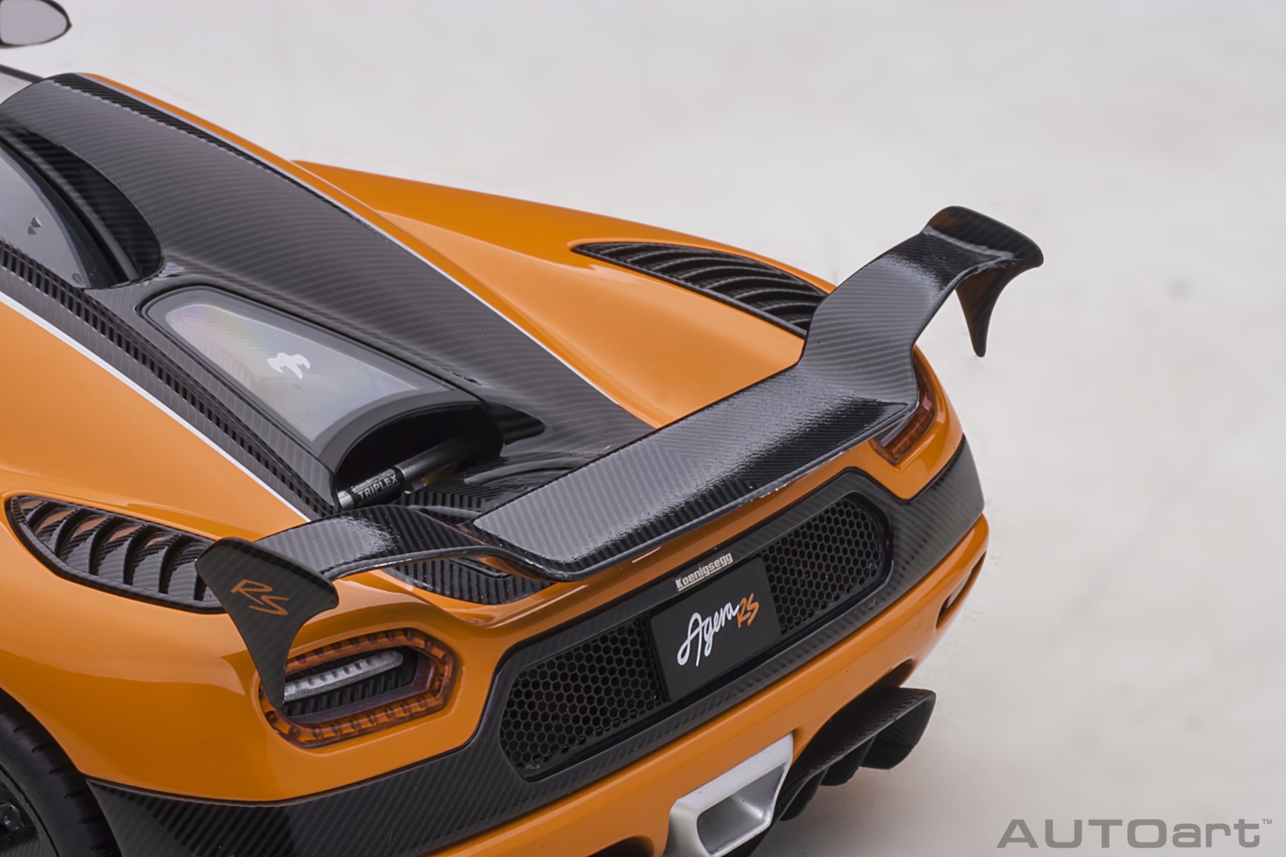 Koenigsegg Agera RS Orange With Black Accents in 1:18 Scale by 