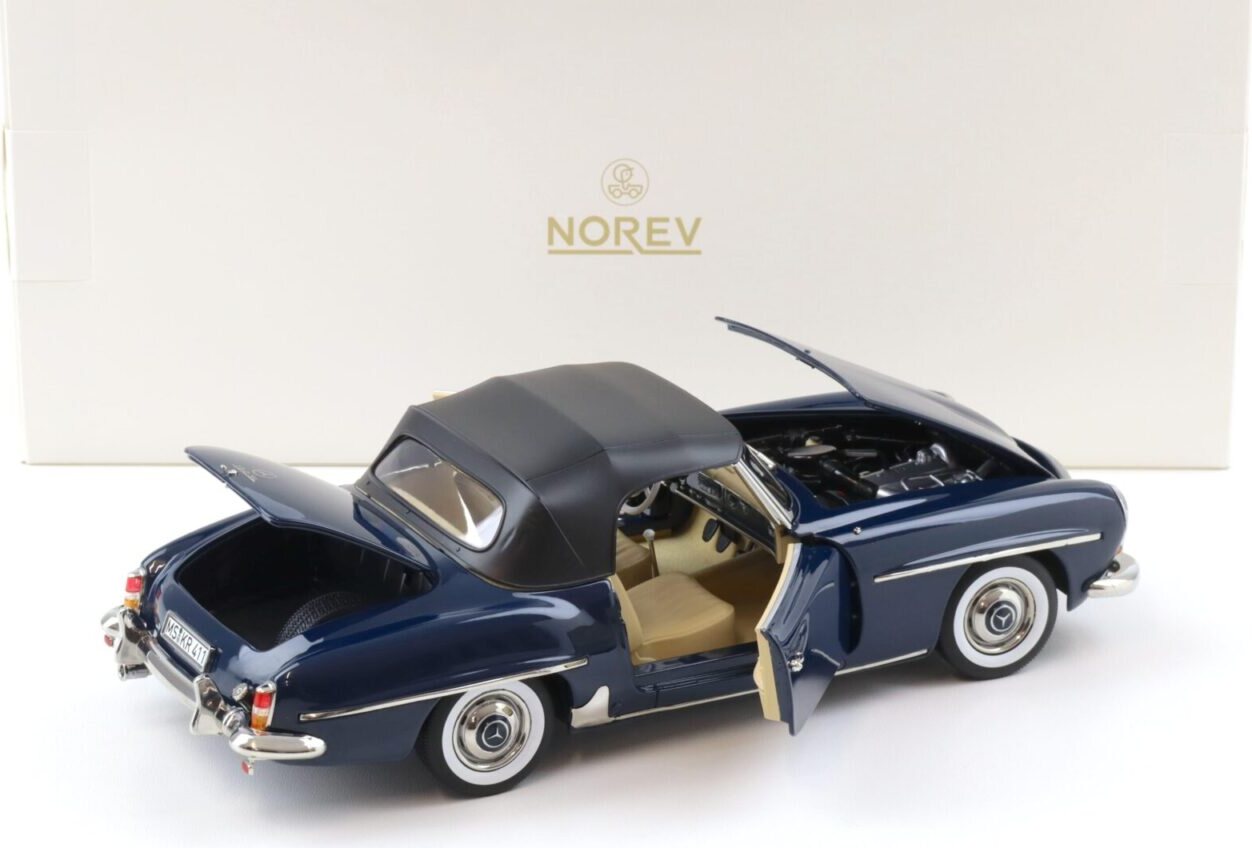 1957 Mercedes-Benz 190 SL Blue in 1:18 scale by Norev
