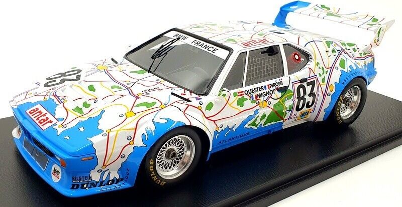 BMW M1 No.83 24H Le Mans 1980 in 1:18 scale by Spark by Spark