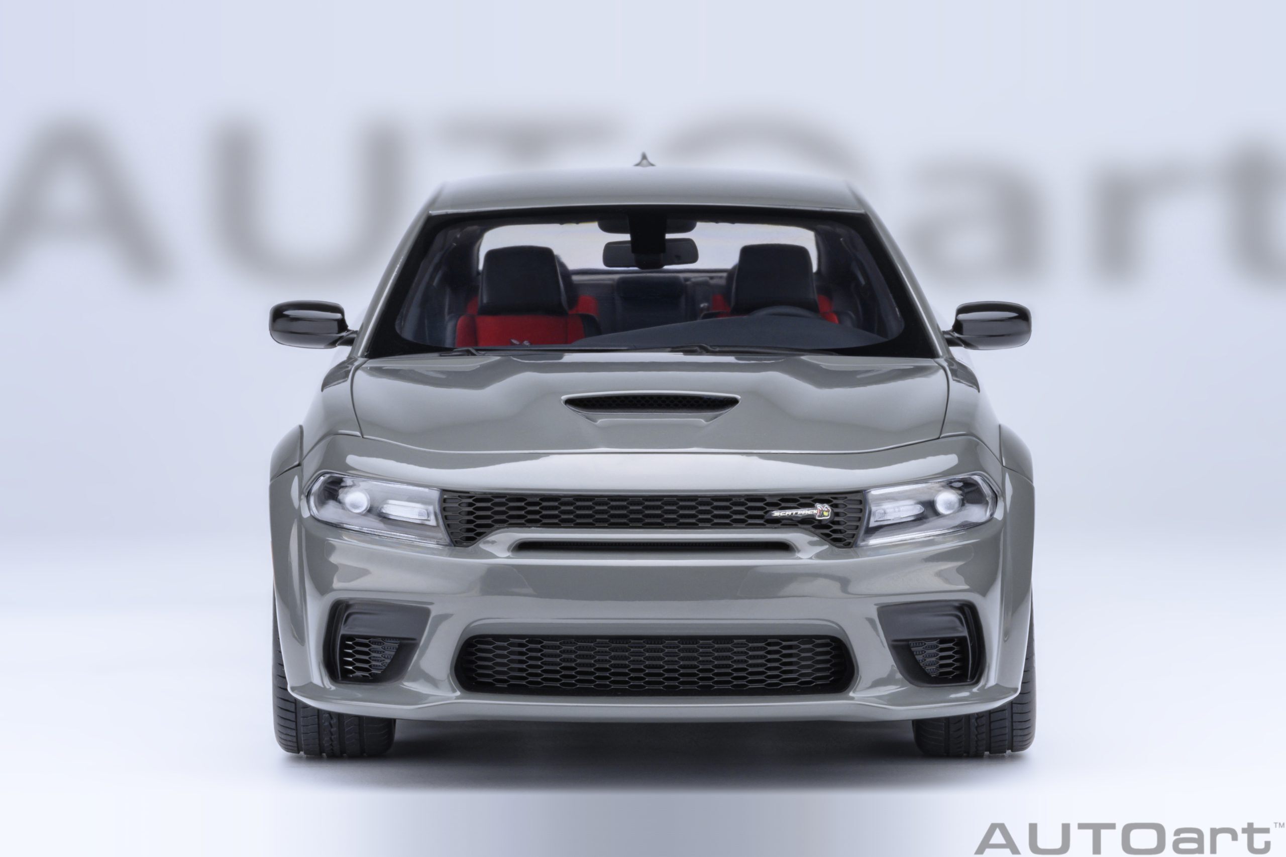 Dodge Charger SRT Scat Pack Widebody Destroyer Grey in 1:18 scale