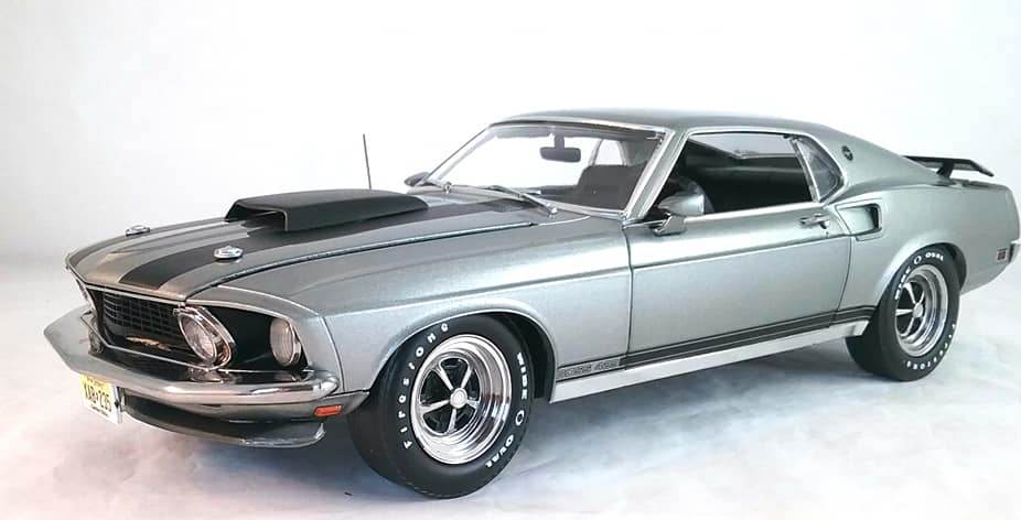 1969 FORD MUSTANG BOSS 429 John Wick in 1:18 Scale by Highway 61