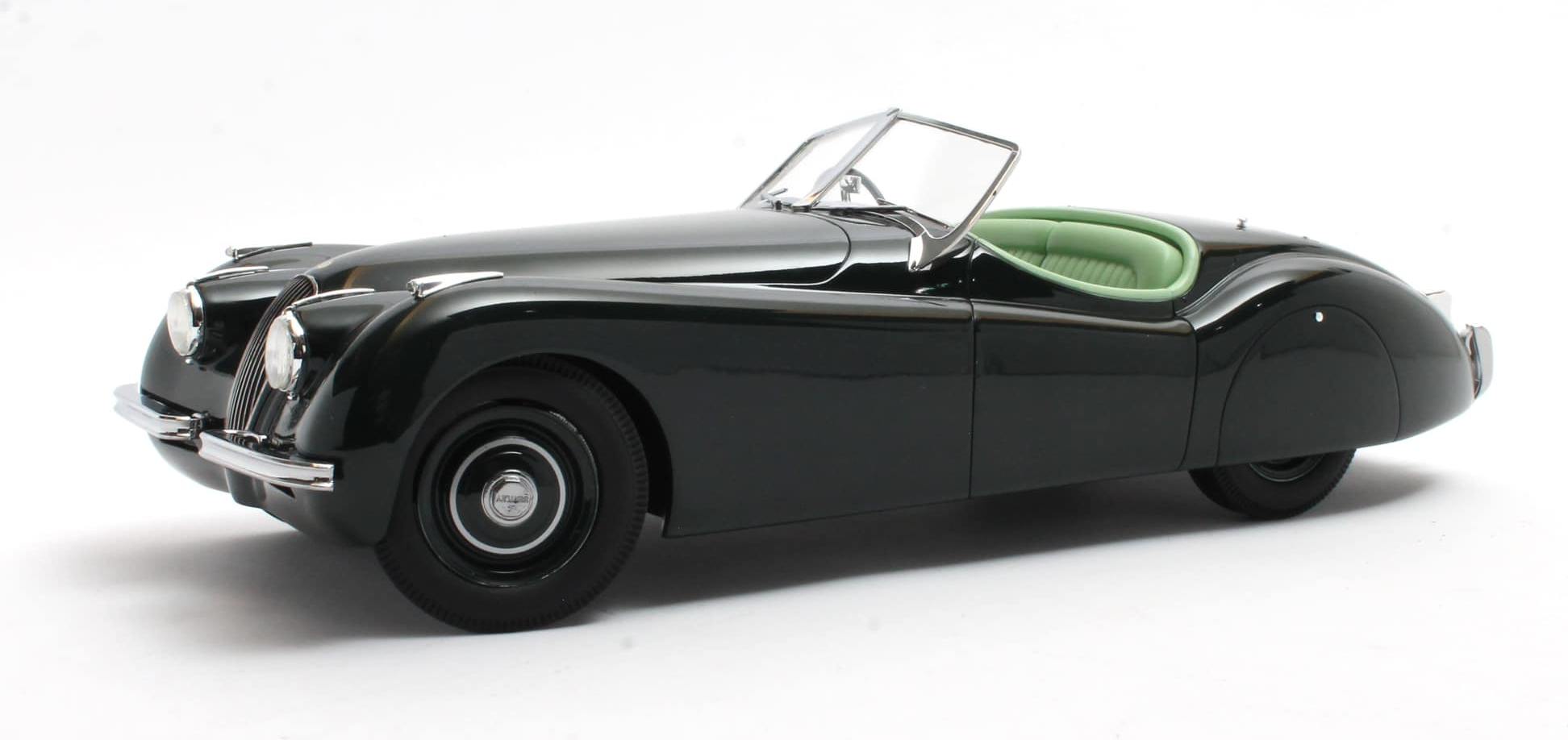 1948 Jaguar XK120 OTS Spider Cabriolet Open Top Green in 1:18