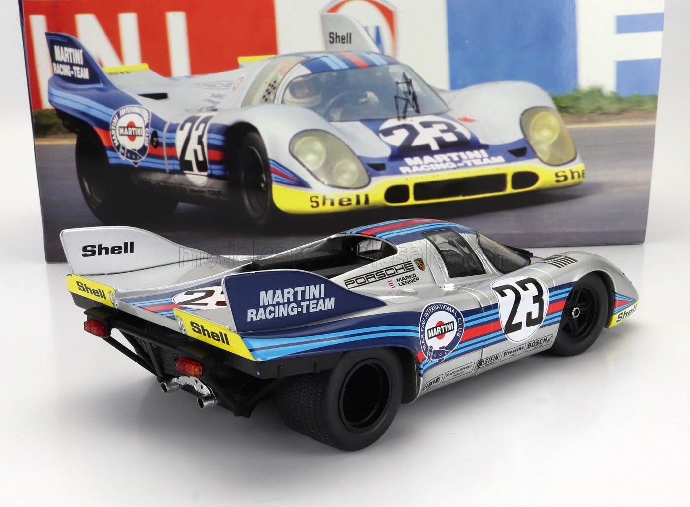 Porsche 917K 4.9L Team Martini #23 1971 1000km SPA in 1:18 scale