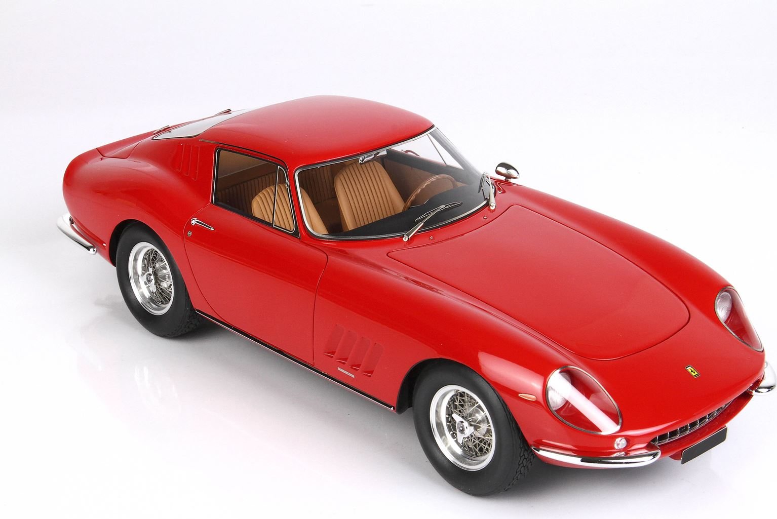 Miniature BBR 1/18 Ferrari 275 GTB2 Coupé 1966 - Rouge - Avec Vitrine - BBR1823BV