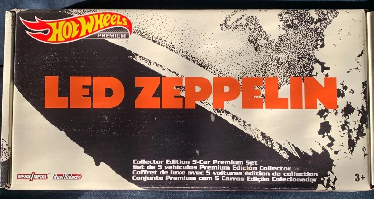 Hot Wheels LED Zeppelin Limited Edition 5 Car Set in 1:64 scale by