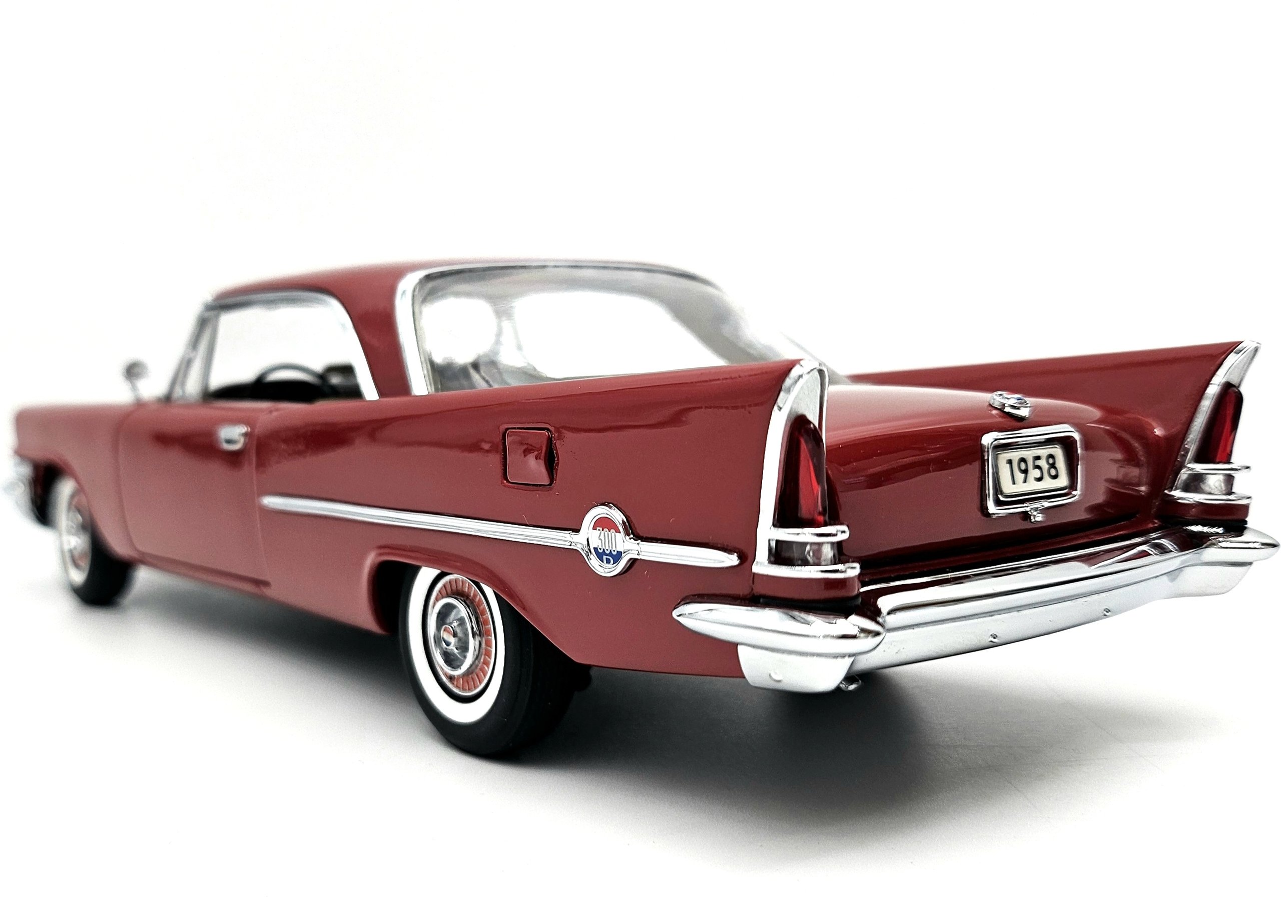 1958 Chrysler 300D Hardtop Coupe Matador Red in 1:24 scale by