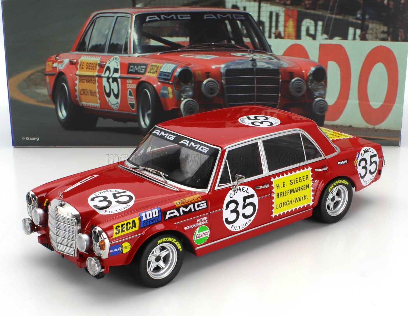 Mercedes Benz 300 SEL 6.8 #35 2nd 24h SPA Francorchamps 1971 in 1