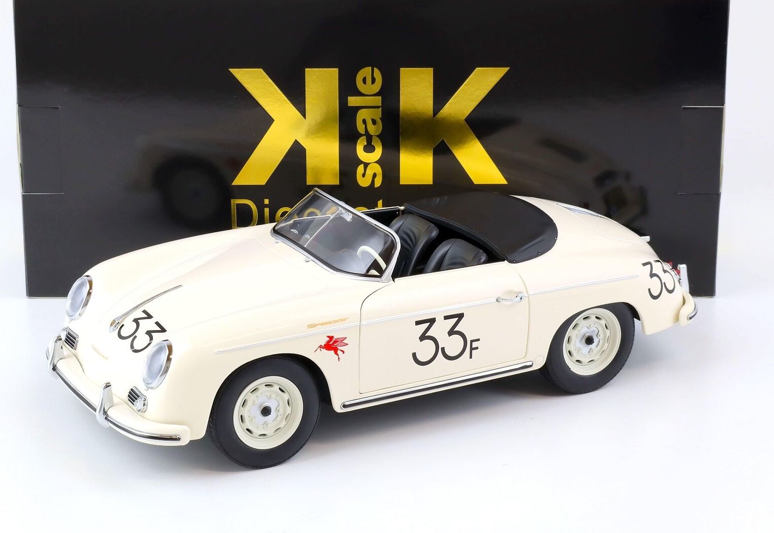 1955 Porsche 356A Speedster #33 James Dean in 1:12 scale by KK Diecast