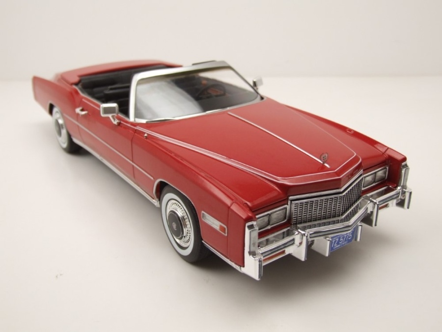 1976 Cadillac Eldorado Cabriolet Open Top Red in 1:18 scale by MCG