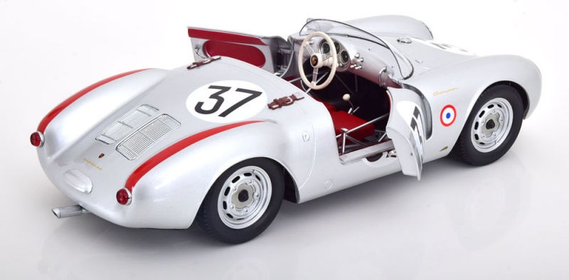 Porsche 550A Spyder 1956 KK SCALE MODELS – 1/12, Bleu/blanc, Prévente