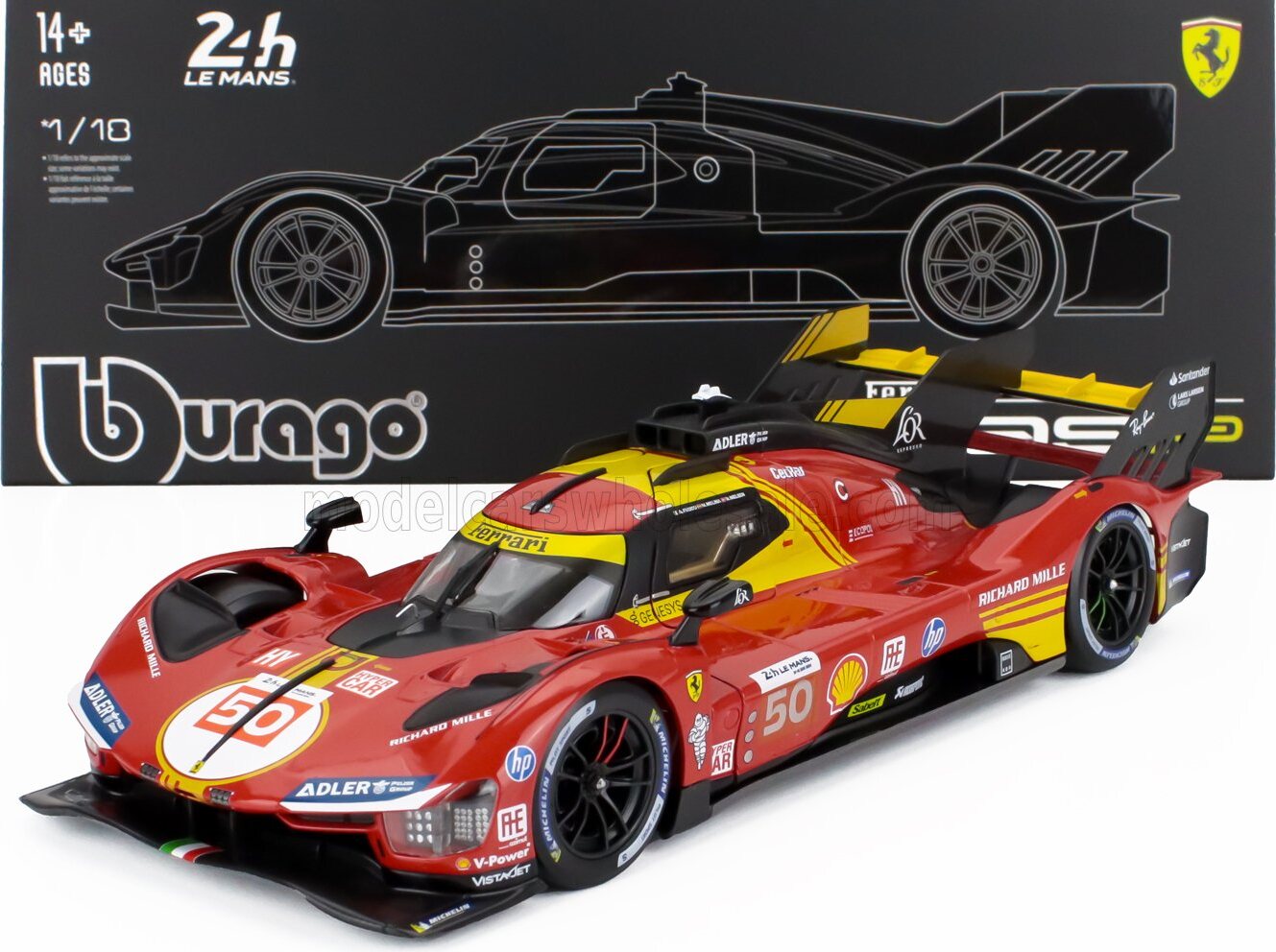 Ferrari 499P #50 Winner 2024 24h Le Mans Dealer Exclusive in
