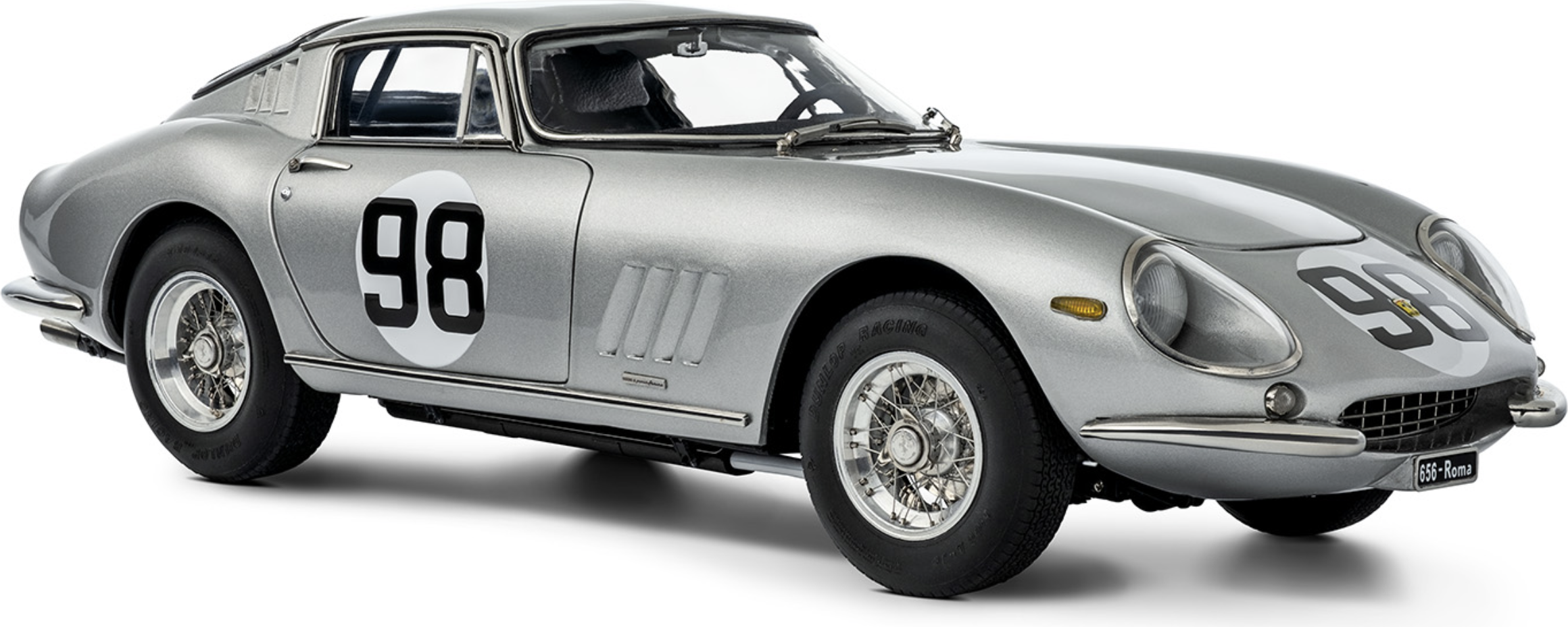 1966 Ferrari 275 GTB Competizione in Silver in 1:18 Scale M-211 by CMC