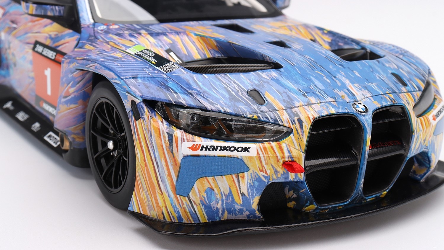 BMW M4 GT3 #1 ST Racing 2022 12H Mugello Winner in 1:18 scale by