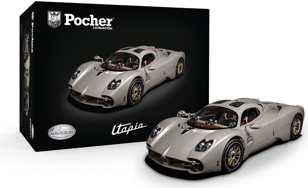 2023 Pagani Utopia Coupe Light Grey in 1:8 scale Complete