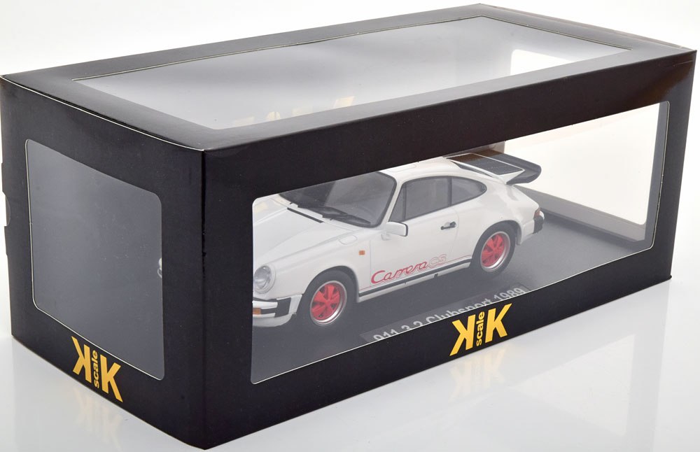 PORSCHE 911 CARRERA 3.2 CLUBSPORT 1989 in 1:18 scale by KK Diecast