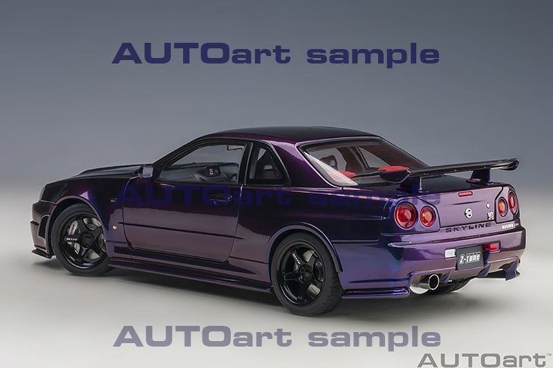 Nissan Skyline GT-R (R34) Z-tune Midnight Purple in 1:18 scale by