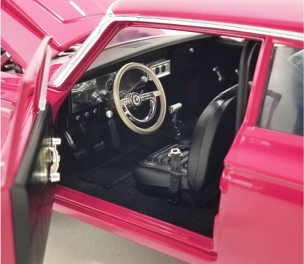 ミニカー　1/18 プリムス AWB 1965 ムーランルージュ [A1806510] 1:18 ACME 1965 Plymouth Belvedere Moulin Rouge pink-purple