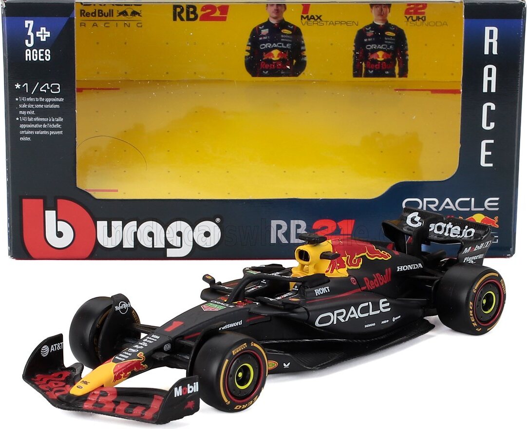 ブラーゴRB21 1/43 Oracle Red Bull Racing Red Bull Racing RB21 2025 Season #1 Max Verstappen in 1:43 scale