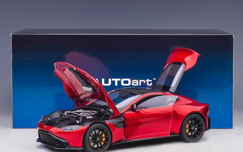 2019 Aston Martin Vantage in Red in 1:18 Scale by AUTOart by AUTOart