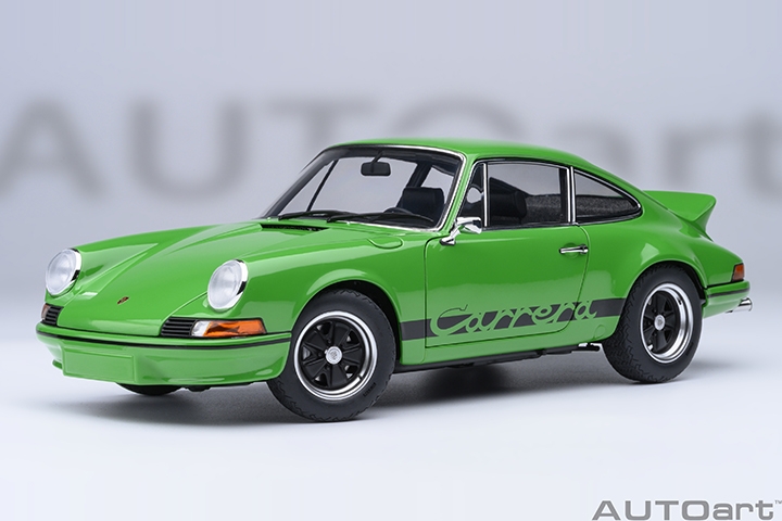 Porsche 911 Carrera 2.7 RS Viper Green /Black Stripes in 1:18