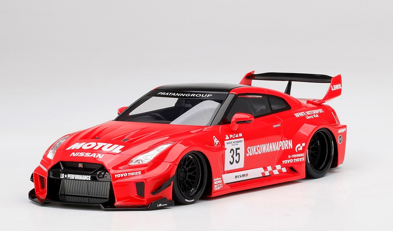 LB　35GT.R LB-Silhouette WORKS GT NISSAN 35GT-RR in 1:18 scale by Topspeed by