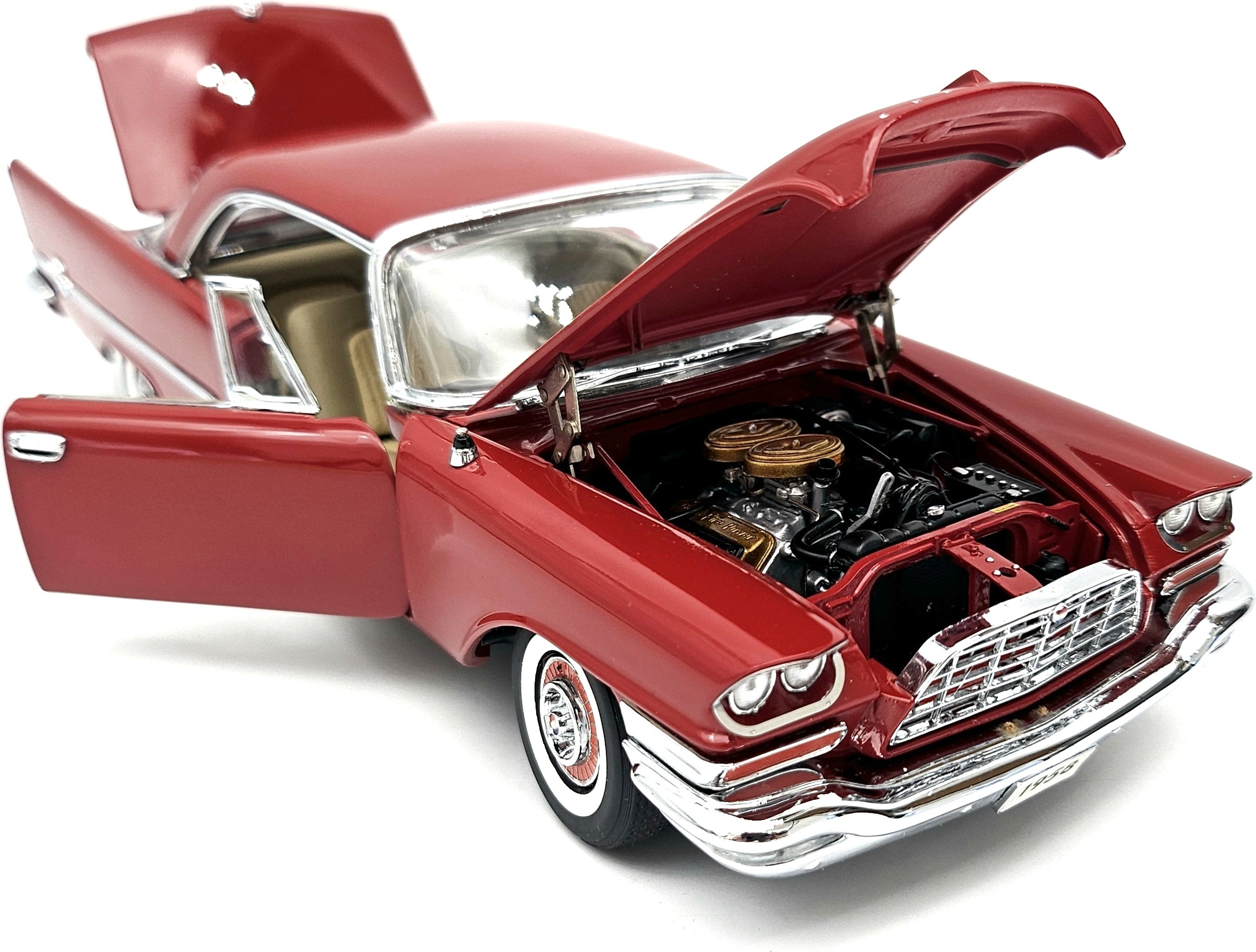 1958 Chrysler 300D Hardtop Coupe Matador Red in 1:24 scale by