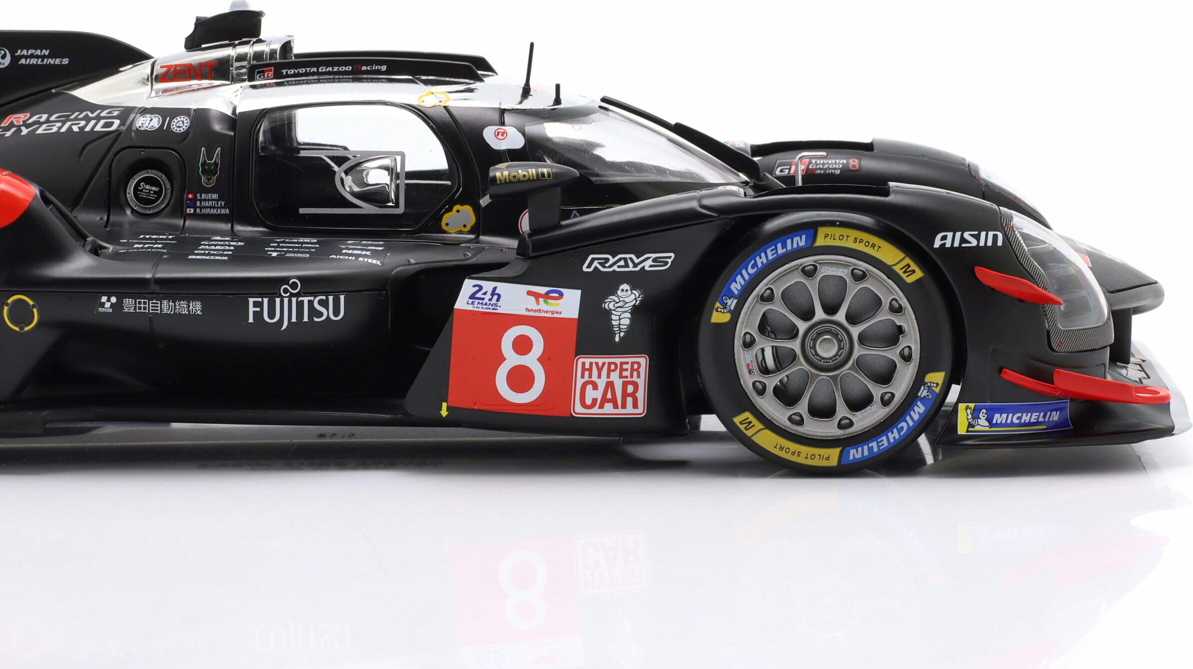 イクソ 1/18 トヨタ GR010 ハイブリッド #8 ルマン24H 2024 Toyota GR010 Hybrid #8 2024 24h Le Mans in 1:18 scale by IXO