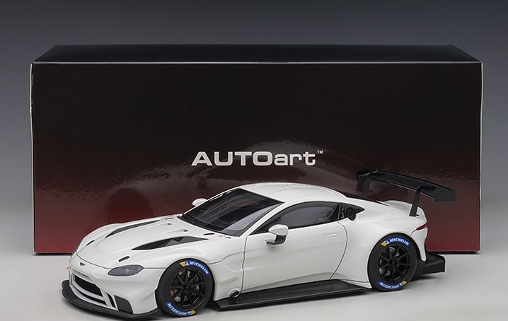 Aston Martin Vantage GTE LE Mans Pro 2018 White 1:18 Scale by