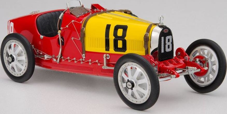 1924 Bugatti T35 Spain Diecast Model Car by CMC in 1:18 Scale by CMC