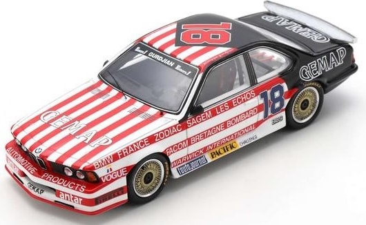 BMW 635 CSi No.18 Philippe Gurdjian in 1:43 scale by Spark by Spark