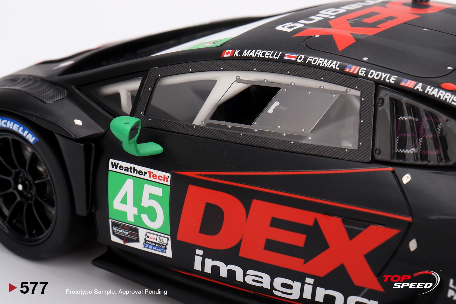 Miniature 1/43 Truescale - Lamborghini Huracan GT3 Evo2 #45 Andretti - Daytona 2024 - TSM430806