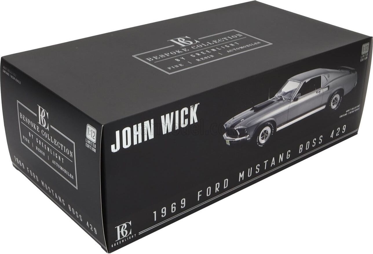 Bespoke Collection 1969 Ford Mustang BOSS 429 John Wick in 1:12