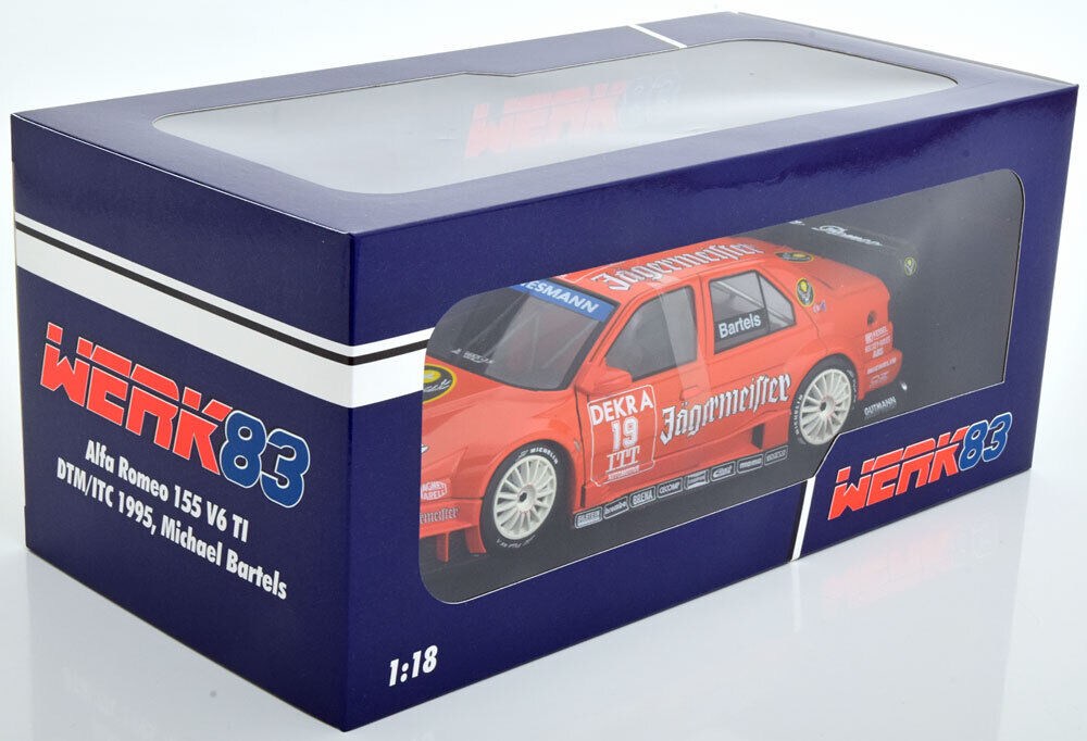 1955 ALFA-ROMEO 155 V6 TI JAGERMEISTER DTM in 1:18 scale by WERK 83