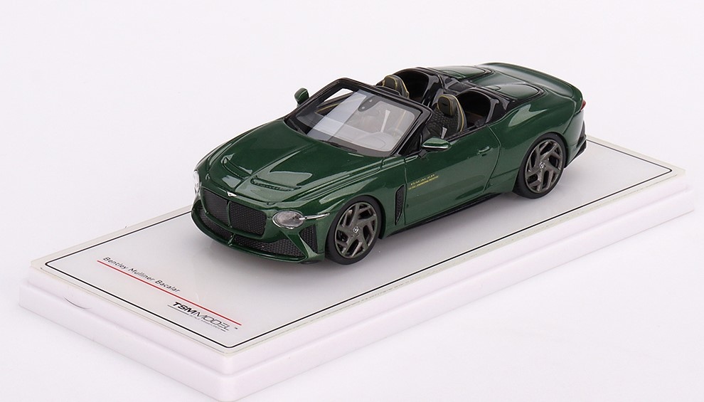 Miniature Bentley Mulliner Bacalar – Vert Scarab, échelle 1/18 – Top Speed (neuf)