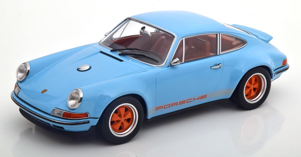 Porsche 911 Singer 1/18 KK Scale – Bleu Turquoise, Modèle Diecast